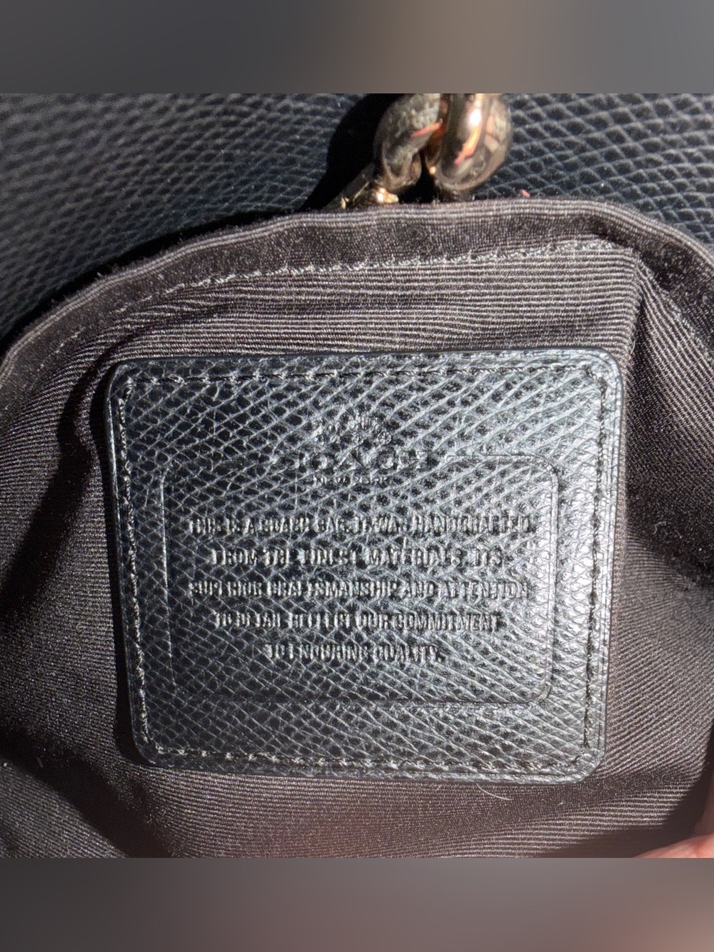 Coach Black Margot Carryall Satchel Handbag No. L1492-F34607 - Picture 10 of 11